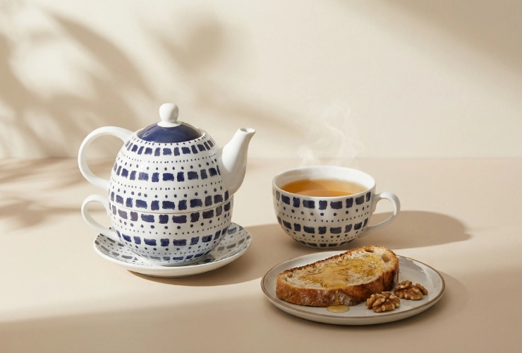 [Tea-for-one set ¨Thalika¨ – Porselein] Tea-for-one set ¨Thalika¨ – Porselein
