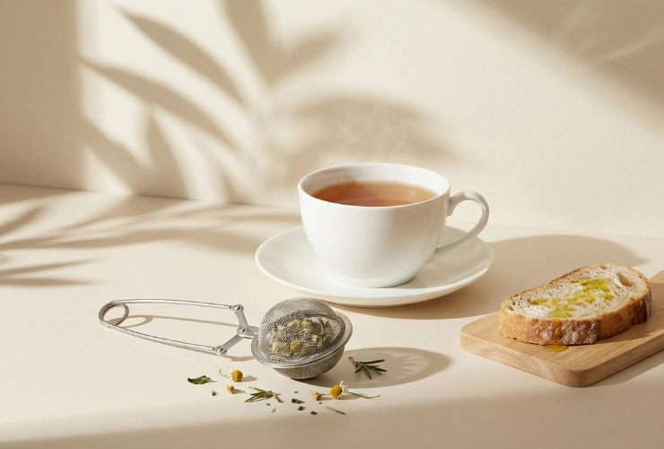 [Theeknijper RVS - 4,5 cm] Theeknijper RVS - 4,5 cm