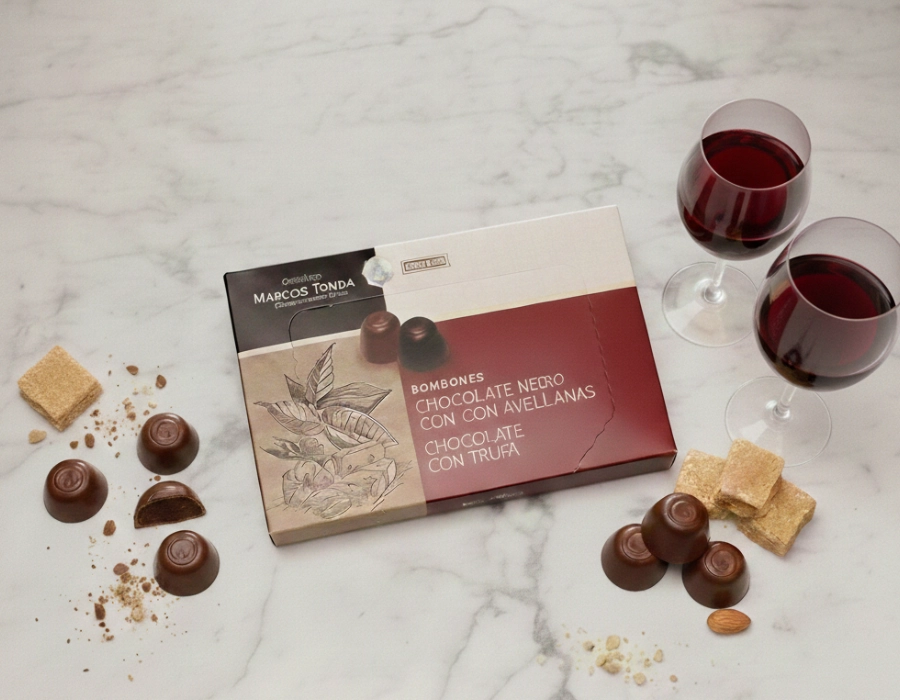 [Pure chocoladebonbons: hazelnoot & truffel] Pure chocoladebonbons: hazelnoot & truffel