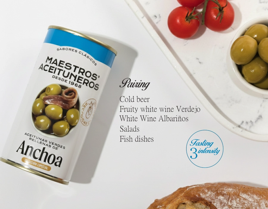 Olijven gevuld met ansjovis