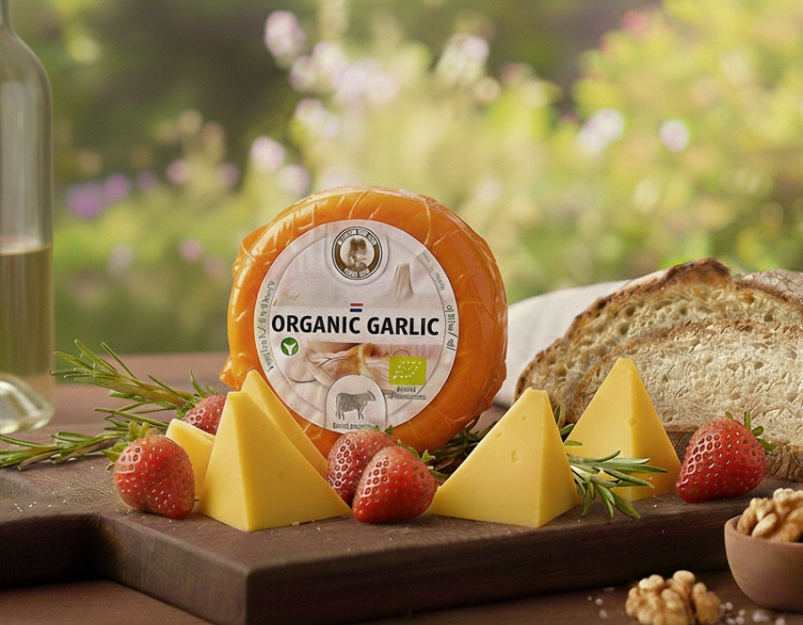 [Biologische koekaas met knoflook] Biologische koekaas met knoflook